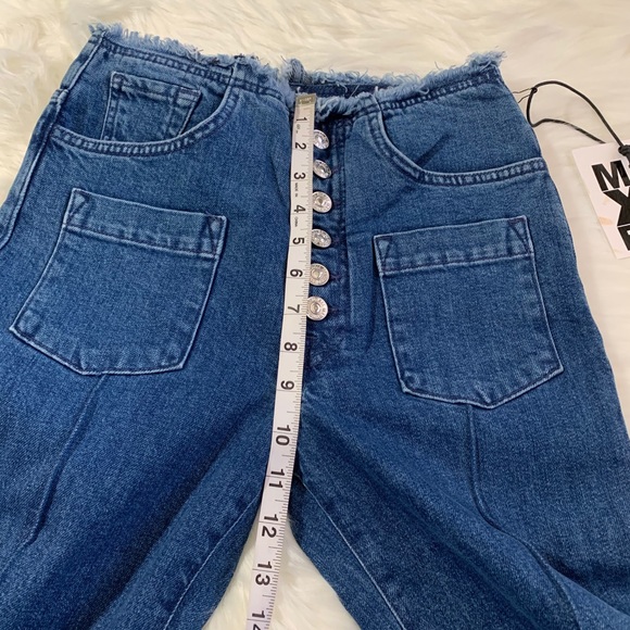 Marques Almeida x 7FAM High Waist Flare Blue Jean. Size 25. Classy Rare - Picture 6 of 9